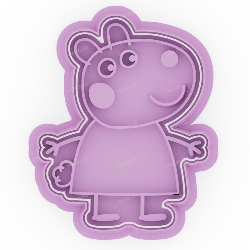 Suzy Sheep Cookie Cutter & Stamp - 8 cm