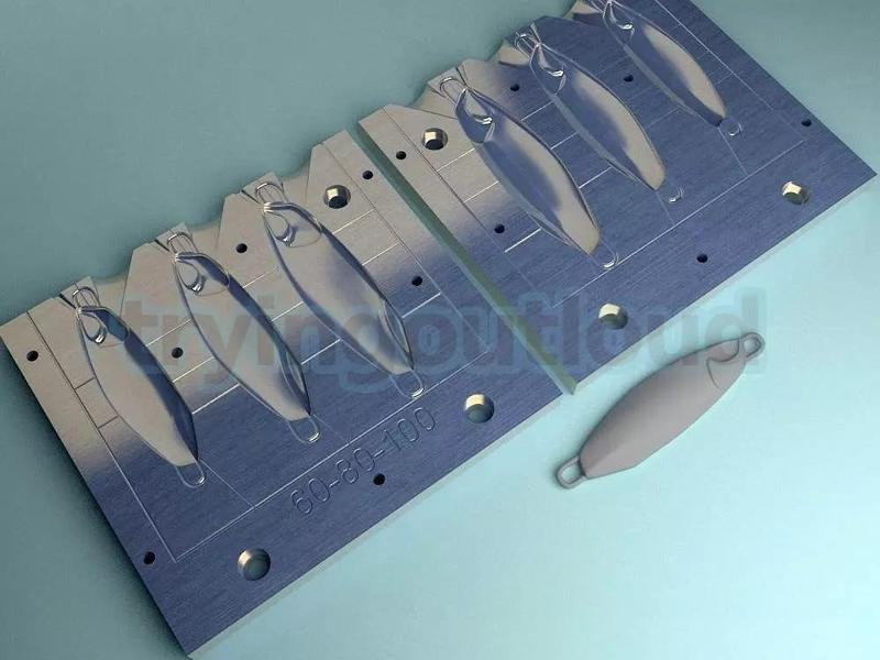 60-80-100 gram D Metal C Likeness Metal Jig Mold