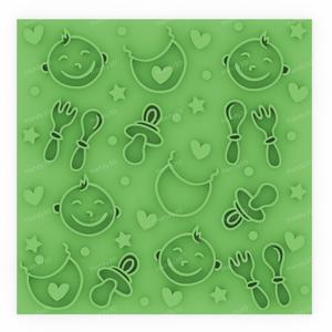 Baby Essentials - Baby Shower Cookie Texture Plate