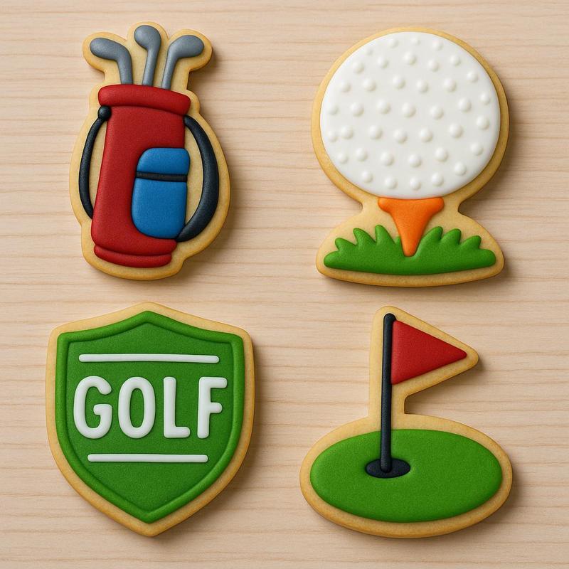 Golf Cookie Cutter Set – Tee Time Treats for Golf Lovers