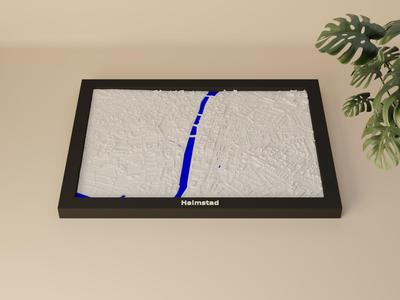 Halmstad, Sweden - 3D Miniature