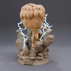 One-Punch Man 's Genos Funko - 3D Print Model