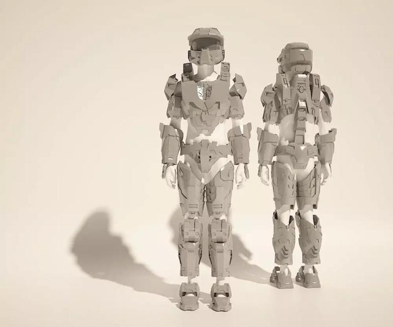 Custom Master Chief Halo4 cosplay style costume files for 3d pri