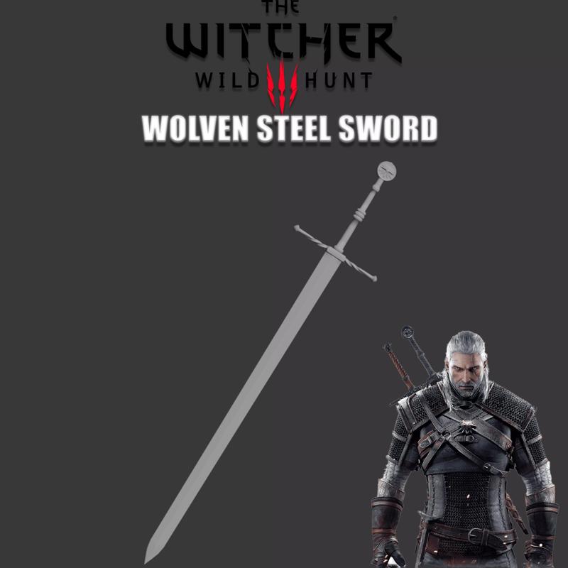 WOLVEN STEEL SWORD GERALT  THE WITCHER