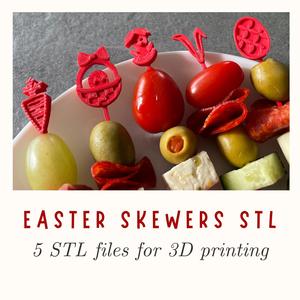 5 STL for Easter Skewers