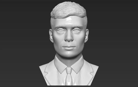 Tommy Shelby from Peaky Blinders bust 3D printing ready stl obj