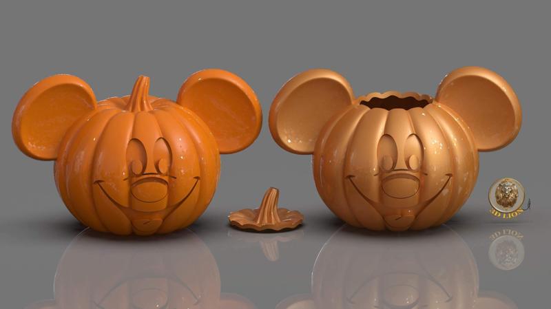 pumpkin mickey candy dispenser