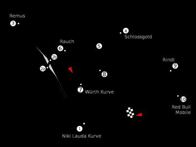 Austria - Red Bull Ring MOTO GP CIRCUIT SILHOUETTE WALLART