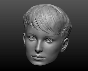 Woman head mannequin