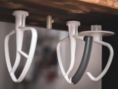 KitchenAid holder for mixing elements