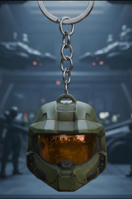 Master Chief Helmet Keychain - Halo Combat Veteran - Halo - Ready to Print