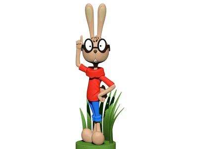 Rabbit for 3d printing STL
