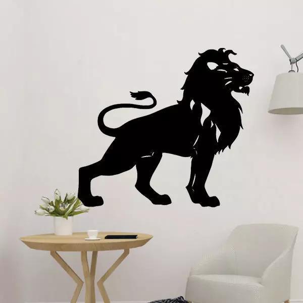 Lion Silhouette Wall Decor
