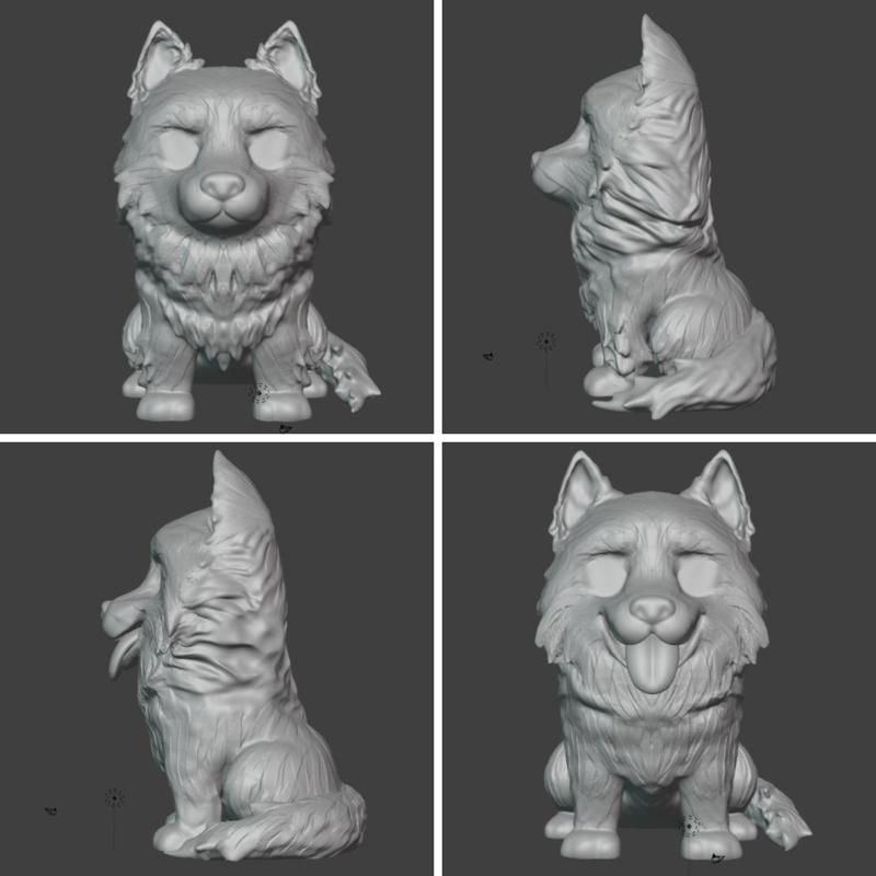 Husky Wooly Samoyed Pop Pet Dog