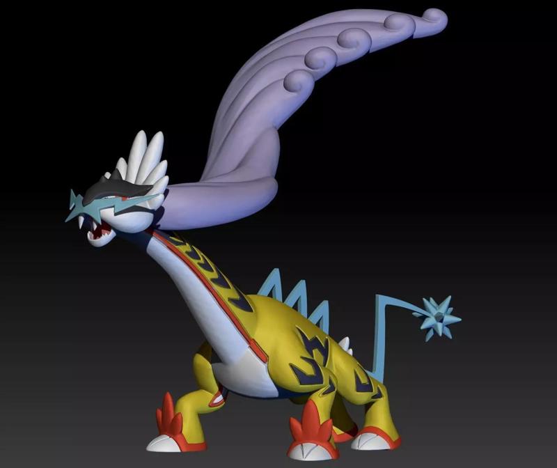 Pokemon Paradox Ancient Raikou Raging Bolt