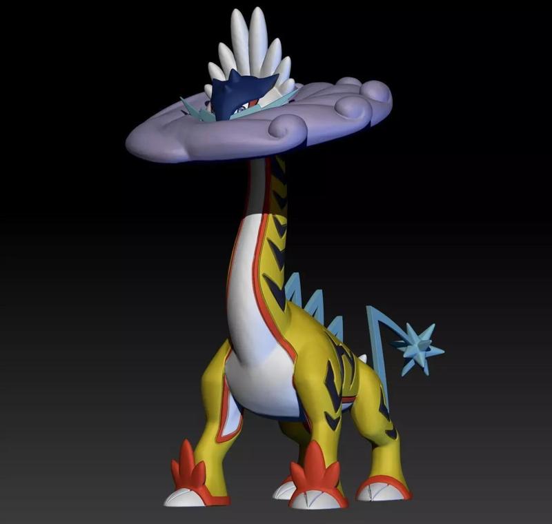 Pokemon Paradox Ancient Raikou Raging Bolt