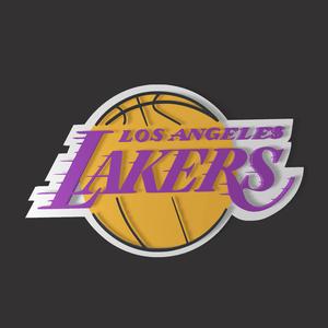 Los Angeles Lakers Coat Of Arms - Wall Hanging Picture
