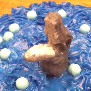 mosasaurus cake topper