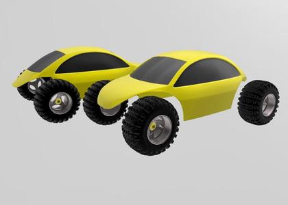 HOWLING BUG CRAWLER - VOLKSWAGEN BEETLE NEW ERA - 1:24 & 1:25 SCALE (BODY ONLY)