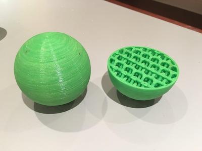NinjaFlex Bouncy Balls with Internal Lattice