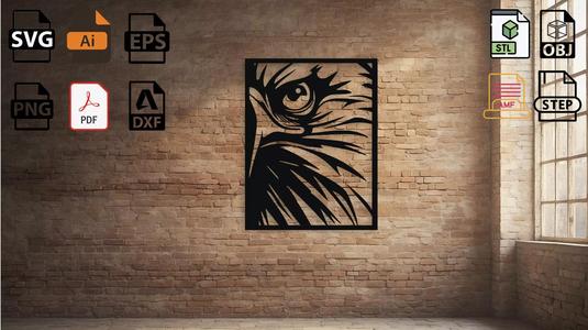 Eagle Head Wall Decor Art