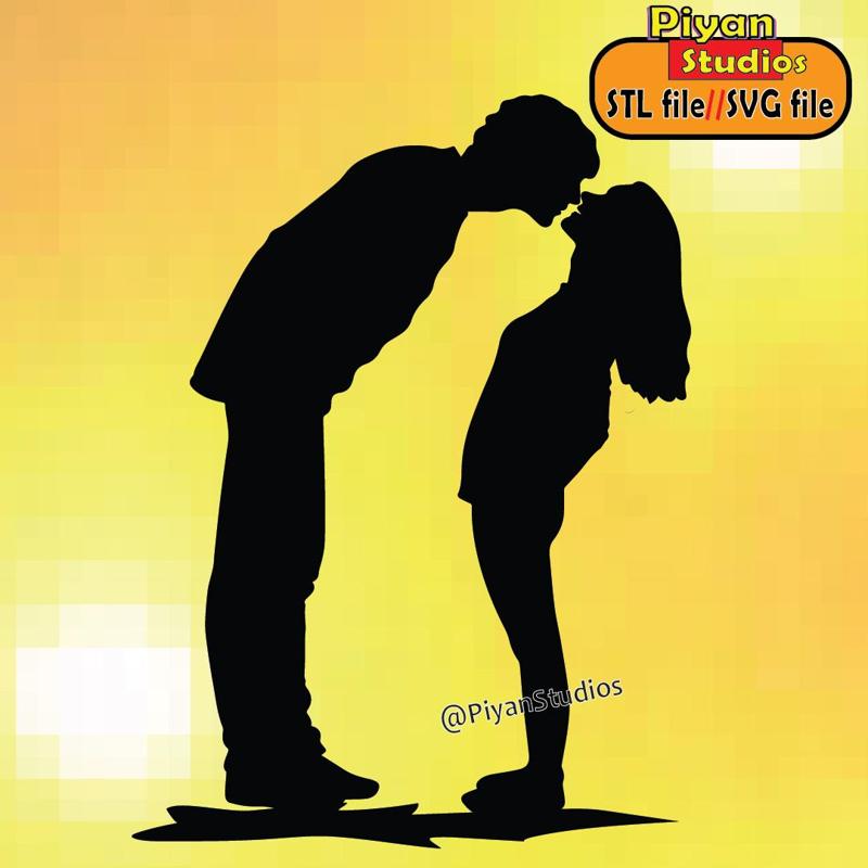 boyfriends girlfriends wall art svg, stl file