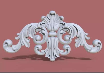 Furniture wood carving file stl for 3D print model BR36