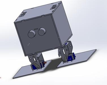 BIPED ROBOT LASER CUTTING EDITABLE SOLIDWORKS