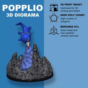 Pokemon - Popplio diorama