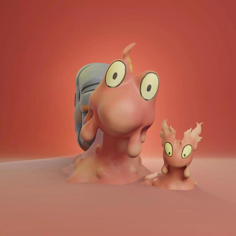 Pokemon - Slugma and Magcargo with 2 poses