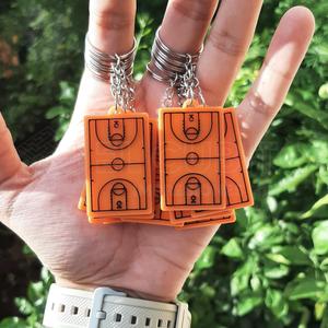 Backboard Basketball Key Chain - Backboard Keychain