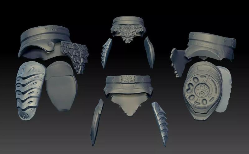 predator 2 inspired lower armour