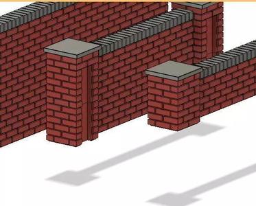 Model Railway Brick Wall Various Heights see Pictures