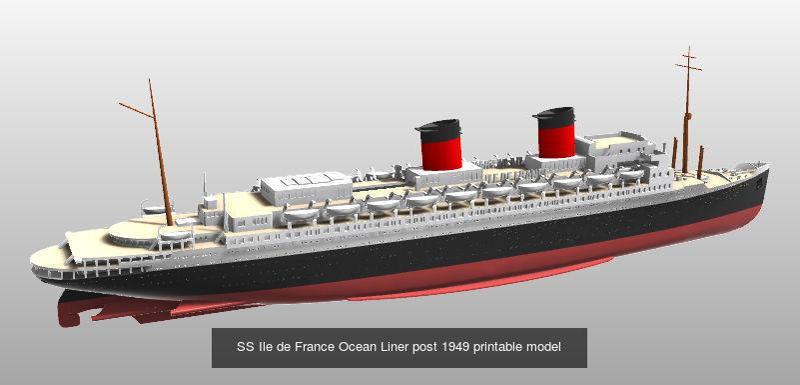 Andrea Doria disaster printable models pack 3 ships 3D Model Collection