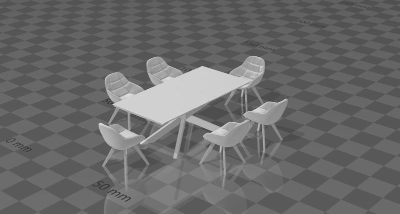 dining room with 6 chairs