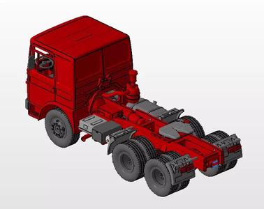 Truck Roman Diesel 6x4 MAN F8 3D print model