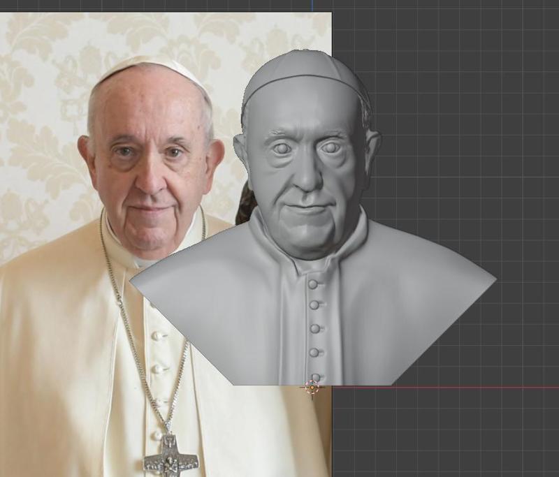 Pope Francis Sculpture
