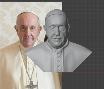 Pope Francis Sculpture
