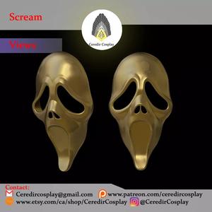 Scream Mask new version 3d digital download