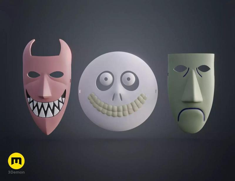 The Nightmare Before Christmas - masks bundle