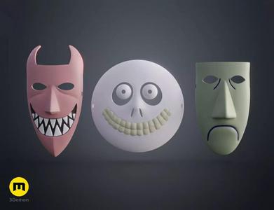 The Nightmare Before Christmas - masks bundle