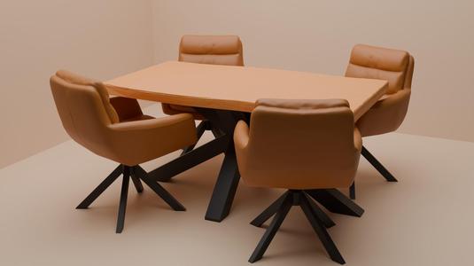 Miniature Dining Table set, scale 1:12 for Dollhouse or Diorama