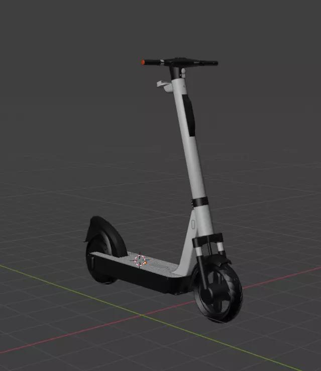Realistic 3D Scooter Model  Detailed  Optimized