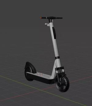 Realistic 3D Scooter Model  Detailed  Optimized