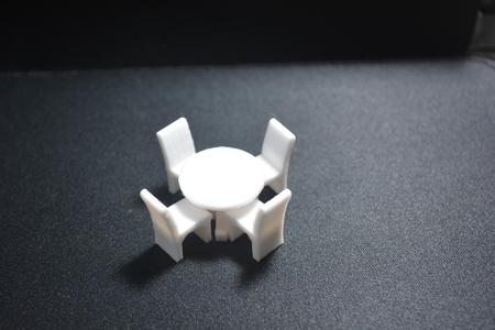 Table & Chairs 01 - Scale 1:50