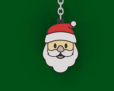 Santa Claus Christmas Keychain