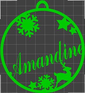 Amandine" Christmas bauble