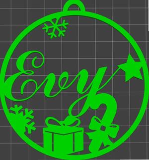 Evy" Christmas bauble
