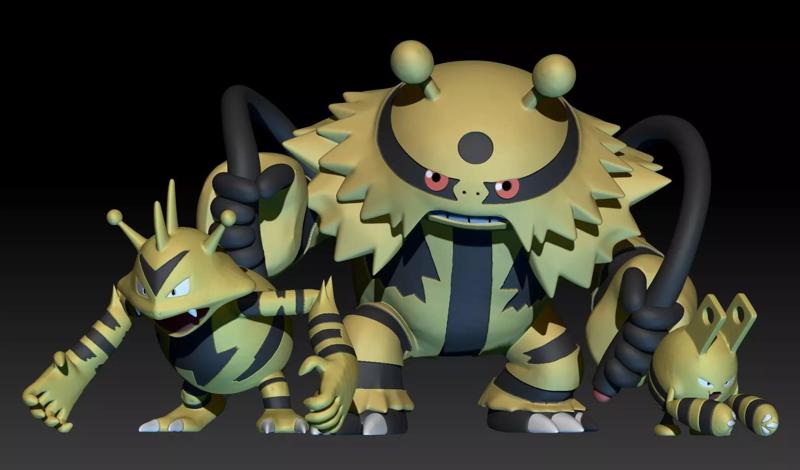 Pokemon Elekid Eletabuzz Electivire