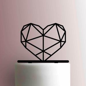 GEOMETRIC HEART HEART TOPPER